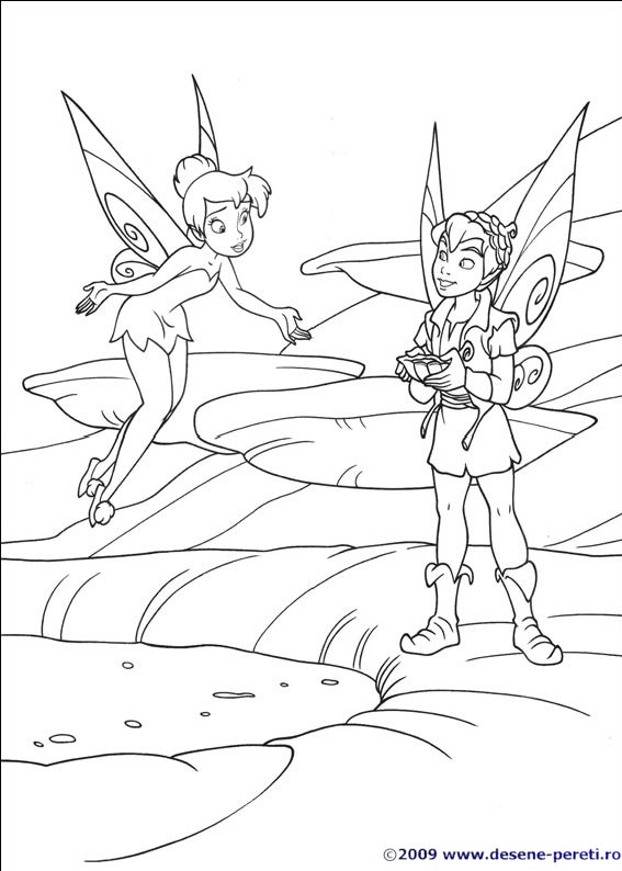 tinkerbell desene colorat